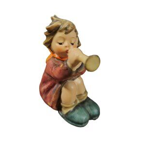 Vintage Goebel Girl with Trumpet 391 TMK5 2.5"